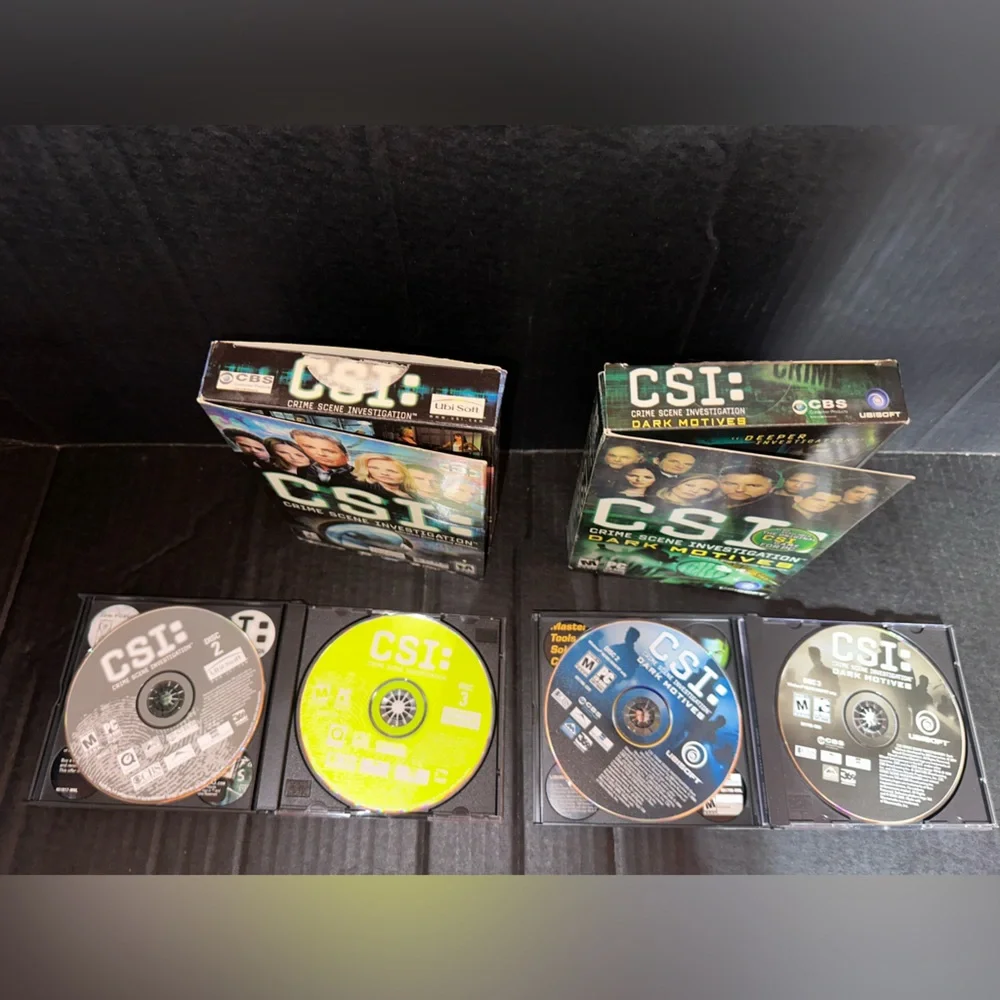 CSI crime scene investigation and CSI crime scene investigation dark PC game
